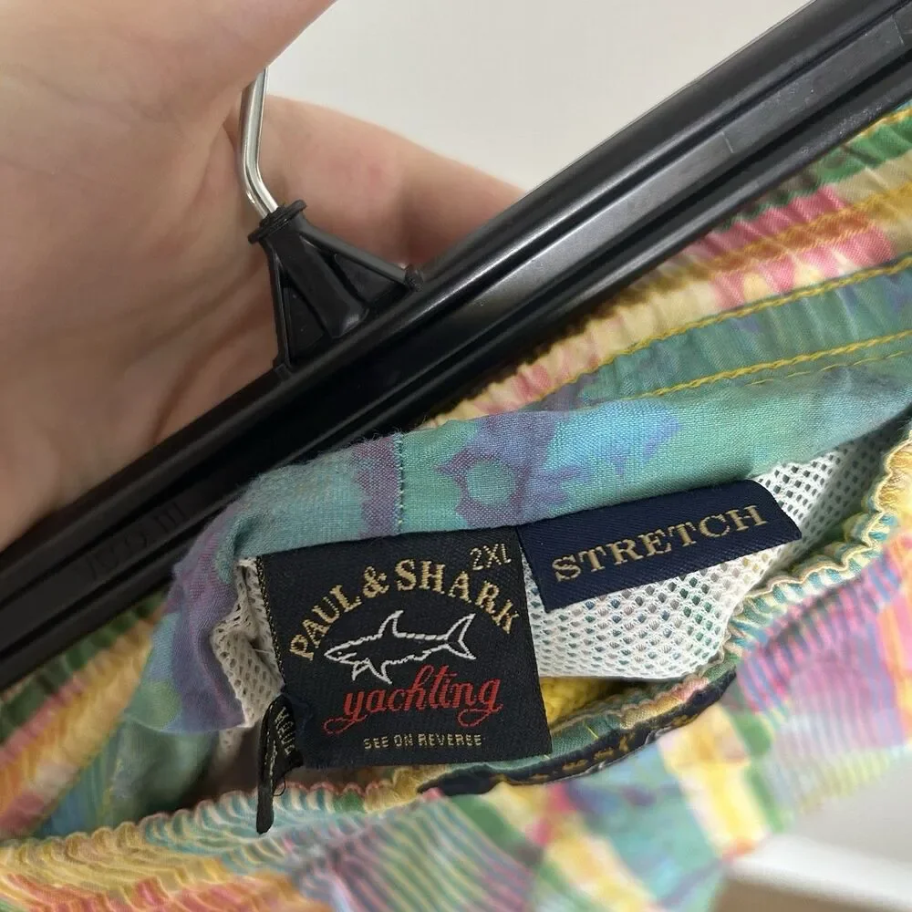 Paul & Shark Yachting Swim Trunks Mens 2XL Floral Colorful Board Shorts